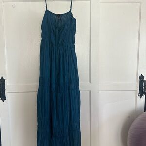 Aqua Teal Maxi Dress